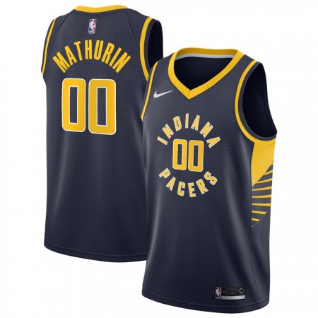 Dres Indiana Pacers Bennedict Mathurin 00 Nike 2022-23 Icon Edition Navy Swingman